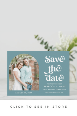 Modern Arch Photo Photo Save the Date Card